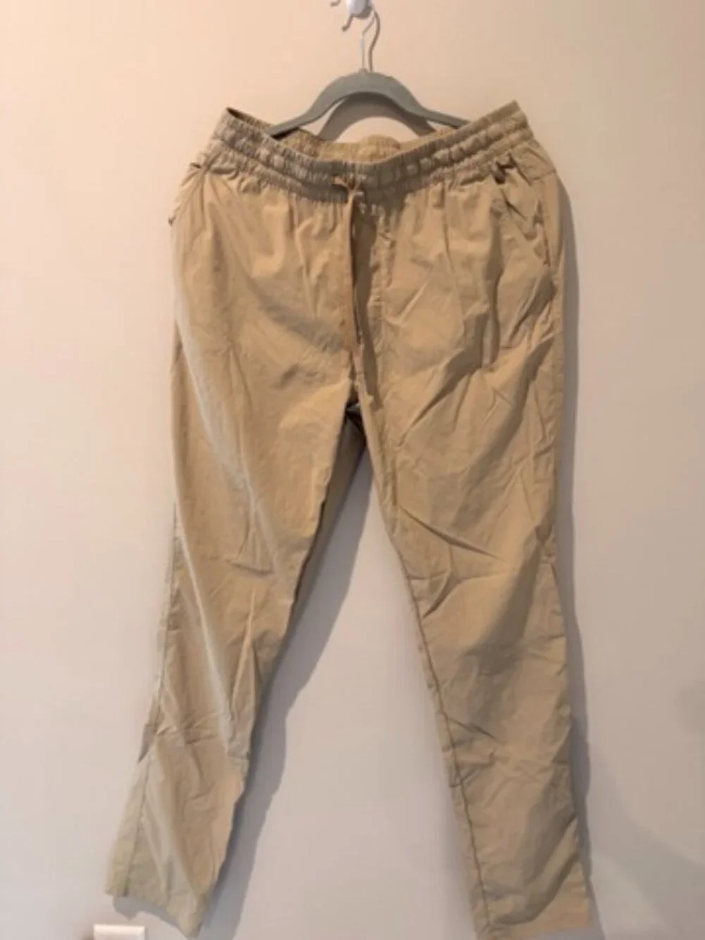All in Motion Ripstop Pants Khaki Men’s Small Khaki Drawstring Waistband